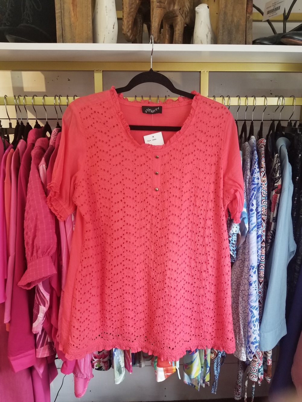 Women's Pink Short Sleeve Top